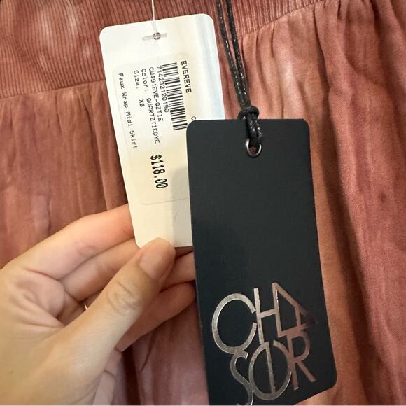 Chaser NWT Stretch Silky Tie Dye Midi Skirt Size XS - Picture 4 of 5